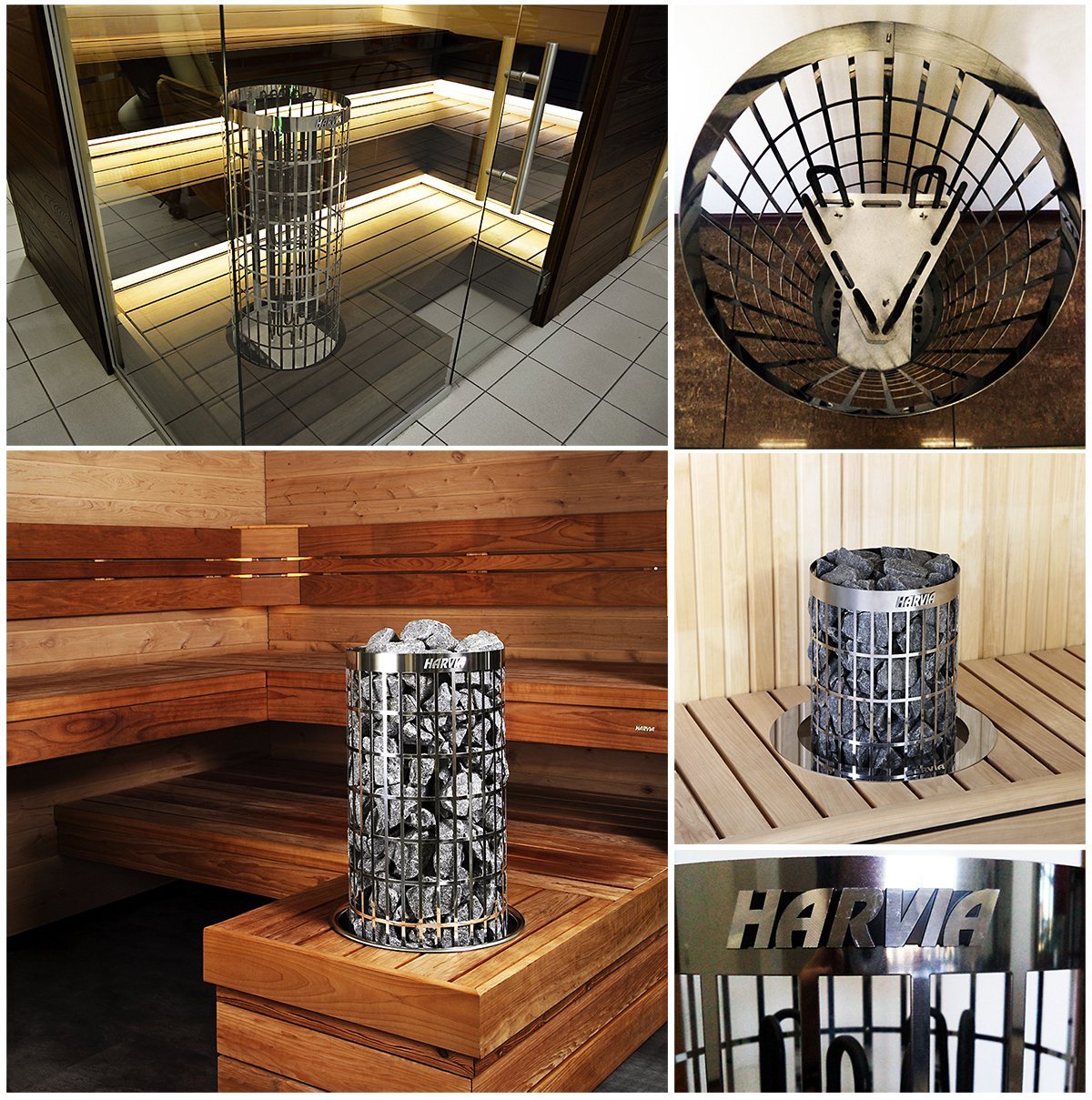 ELECTRIC SAUNA HEATER HARVIA CILINDRO PC90XW, 9,0kW, XENIO WIFI SET
