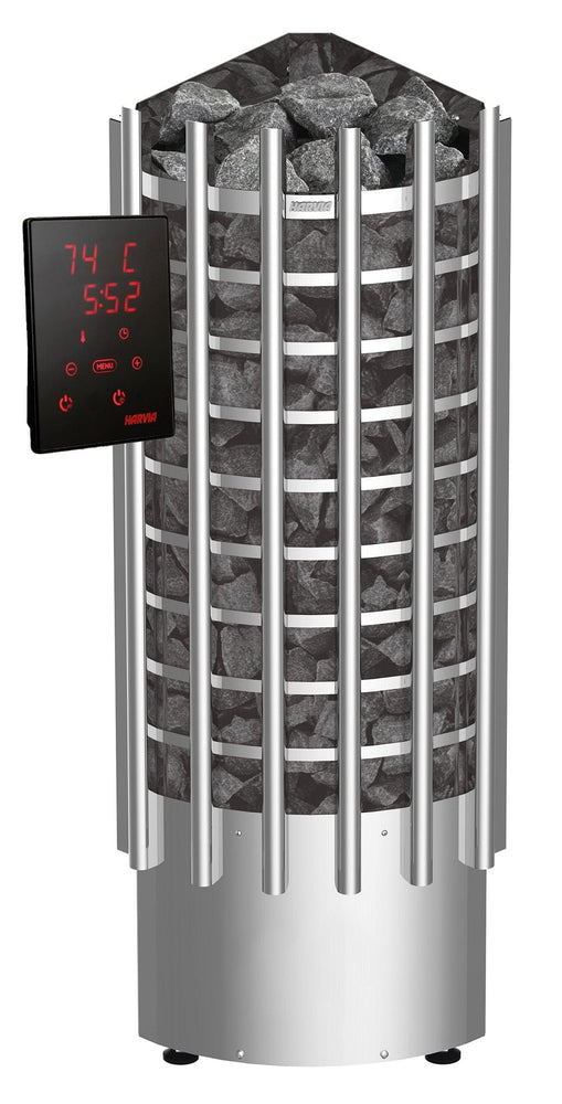 Electric Sauna Heater Harvia Glow Corner With Control Unit