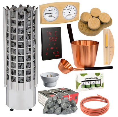 ELECTRIC SAUNA HEATER HARVIA GLOW TRT70E, 6,8kW, SET #1