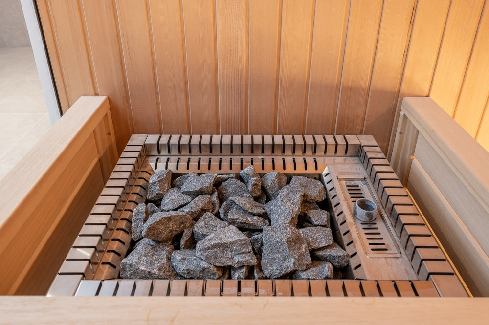 ELECTRIC SAUNA HEATER HARVIA QUBE COMBI QU100S 10,0kW, WITHOUT CONTROL UNIT