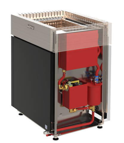 ELECTRIC SAUNA HEATER HARVIA QUBE COMBI QU100S 10,0kW, WITHOUT CONTROL UNIT
