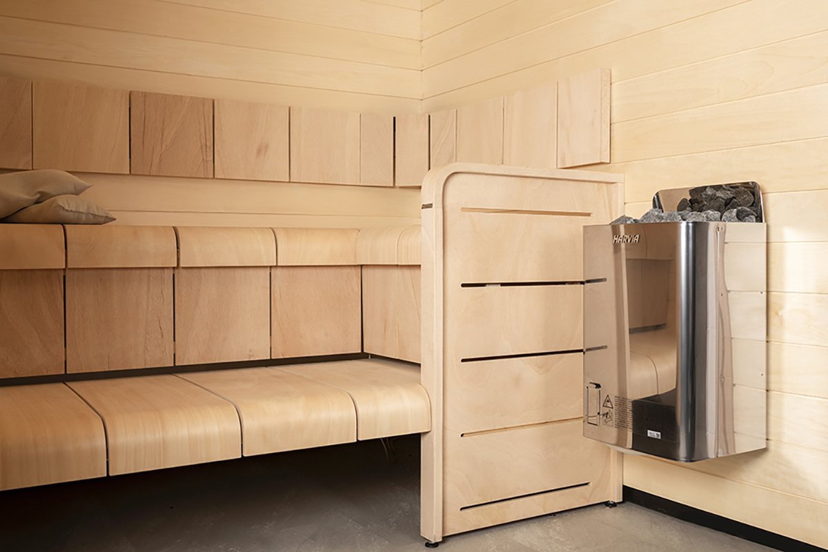 ELECTRIC SAUNA HEATER HARVIA THE WALL COMBI SW45S, 4,5kW, WITHOUT CONTROL UNIT