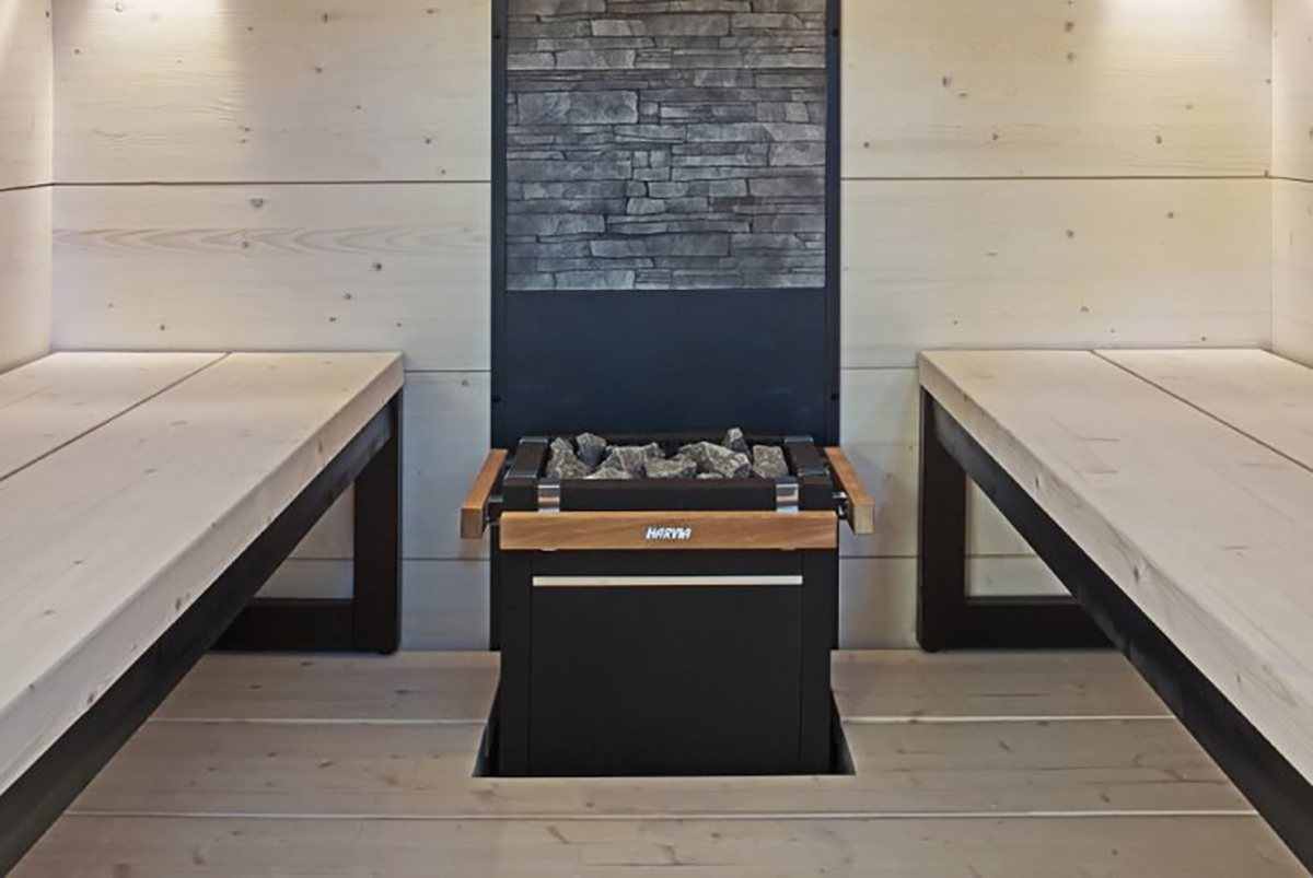 ELECTRIC SAUNA HEATER HARVIA VIRTA HL70, 6,8kW, WITHOUT CONTROL UNIT, BLACK