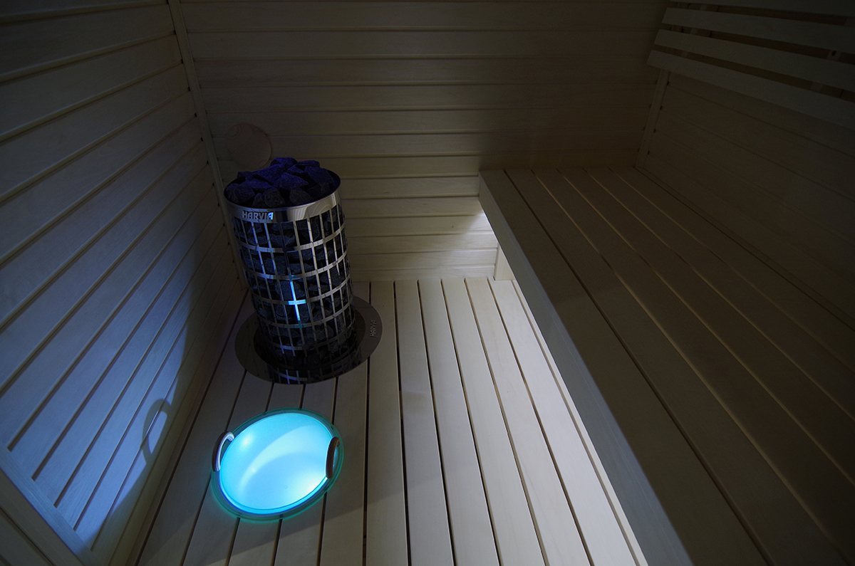 ELECTRIC SAUNA HEATER HARVIA CILINDRO PC70, 6,8kW, WITH BUILT-IN CONTROL, STEEL