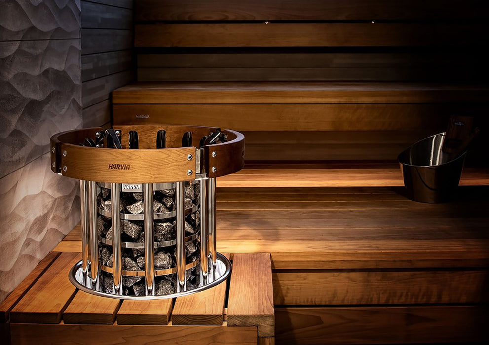 ELECTRIC sauna heater Harvia Glow TRT90XE, 9,0kW, with control unit