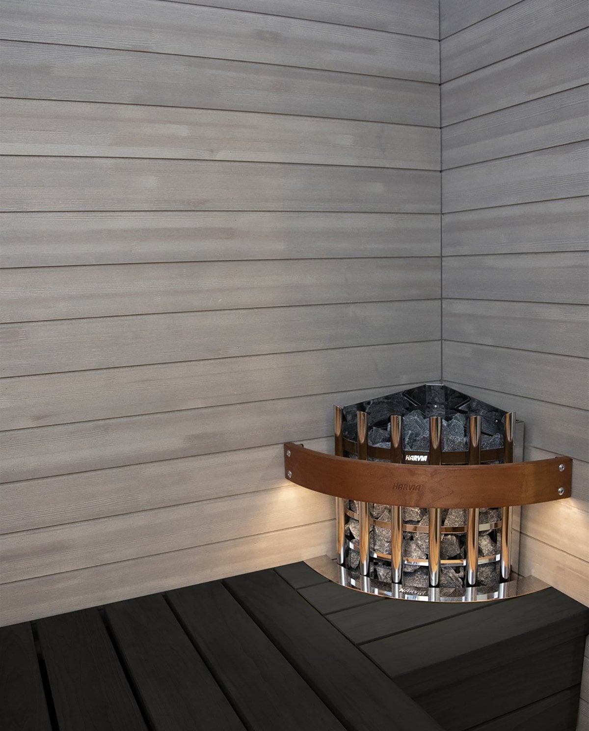 ELECTRIC SAUNA HEATER HARVIA GLOW CORNER TRC70XE, 6,8kW, WITH CONTROL UNIT