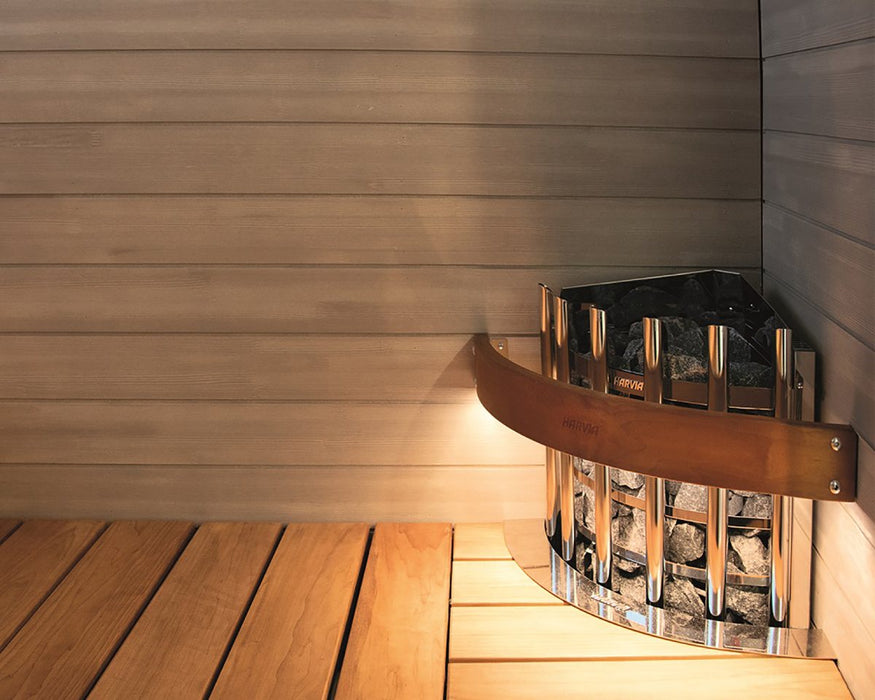 Electric Sauna Heater Harvia Glow Corner With Control Unit