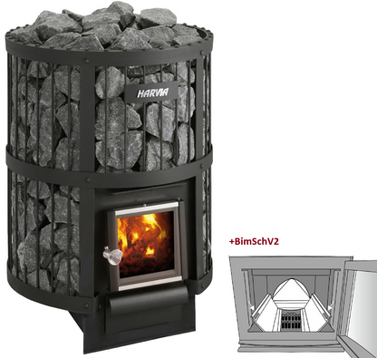 SAUNA WOODBURNING STOVE HARVIA LEGEND 240 BimSchV2 BLACK, WKLE20M10