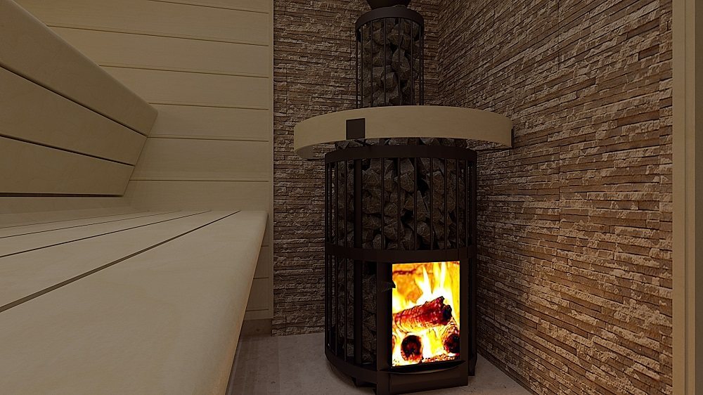 SAUNA WOODBURNING STOVE HARVIA LEGEND 240 «GREENFLAME», WKLE20GM