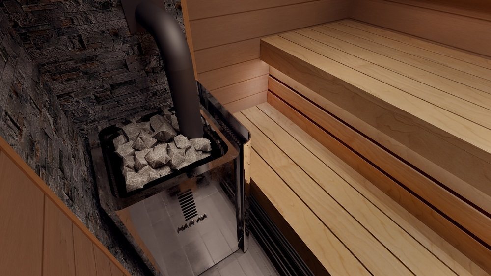 SAUNA WOODBURNING STOVE HARVIA 36 DUO