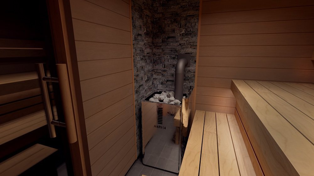 SAUNA WOODBURNING STOVE HARVIA 36 DUO