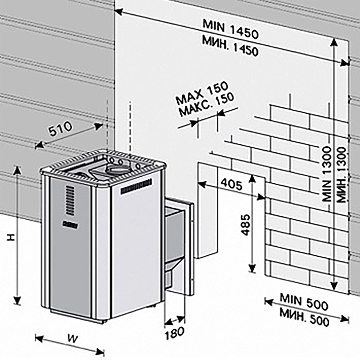 SAUNA WOODBURNING STOVE HARVIA 36 DUO