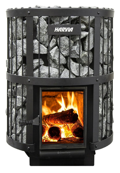 SAUNA WOODBURNING STOVE HARVIA LEGEND 240 «GREENFLAME», WKLE20GM