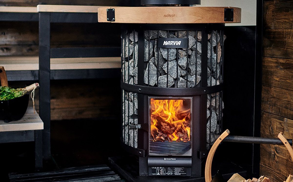 SAUNA WOODBURNING STOVE HARVIA LEGEND 240 «GREENFLAME», WKLE20GM