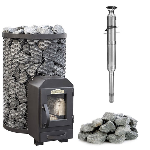 SAUNA Woodburning Stove Stoveman 13R-LS Set