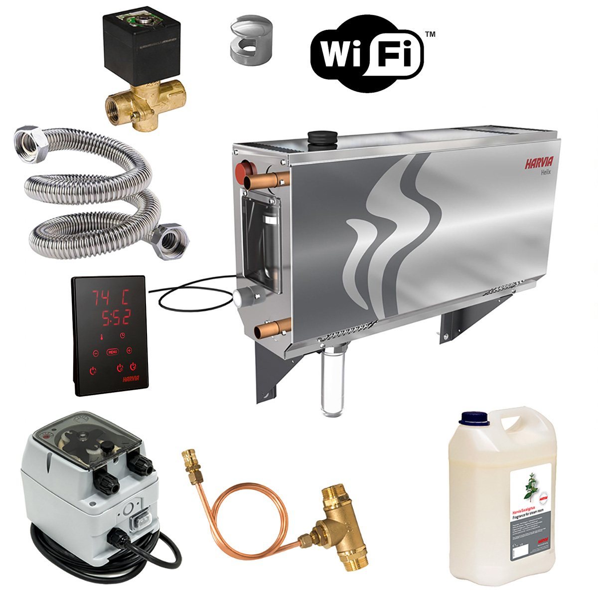 HARVIA HGX45 HELIX WIFI SET STANDARD V1, 4,5kW