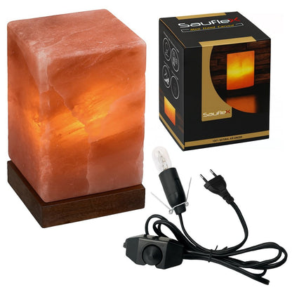 SAUFLEX HIMALAYA SALT LAMP RECTANGLE SHAPE 3-4 KG