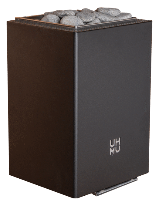 ELECTRIC SAUNA HEATER HUUM CORE WALL MINI COMBI 3,6kW, WITHOUT CONTROL UNIT, BLACK