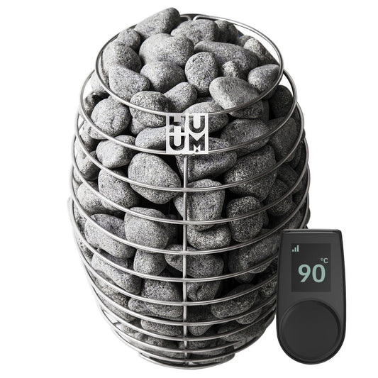 ELECTRIC SAUNA HEATERS HUUM DROP + UKU LOCAL BLACK CONTROL UNIT