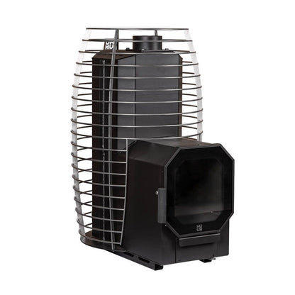 SAUNA WOODBURNING STOVE HUUM HIVE FLOW MINI LS 8,5kW, THROUGH THE WALL
