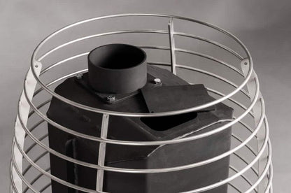 SAUNA WOODBURNING STOVE HUUM HIVE FLOW MINI LS 8,5kW, THROUGH THE WALL