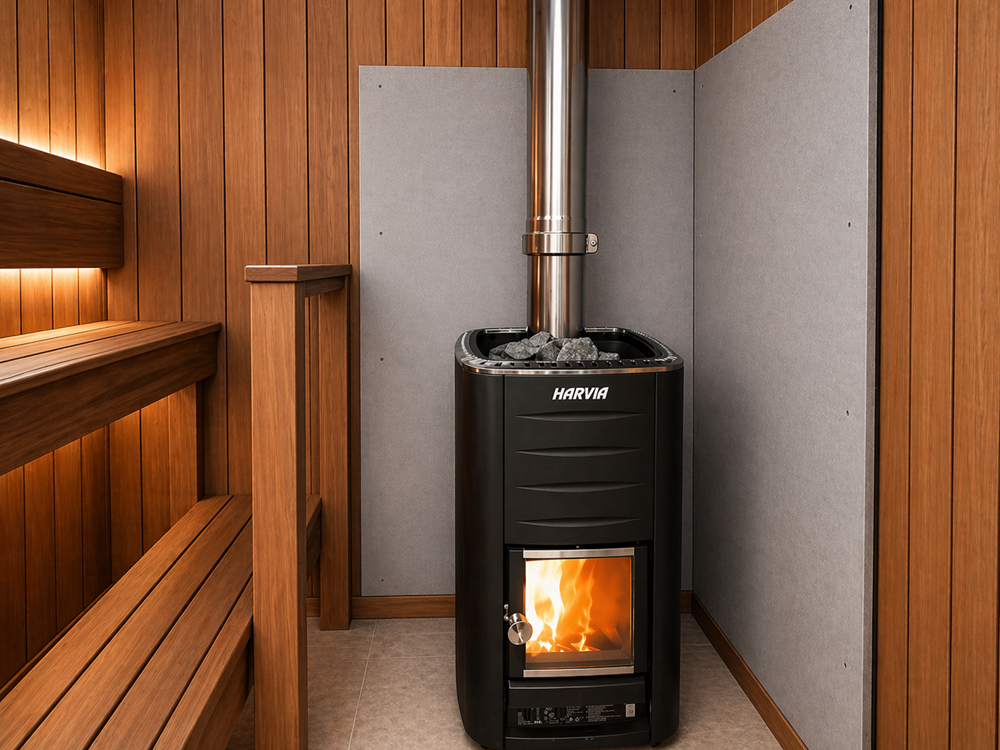 HEAT-RESISTANT PLATE FOR SAUNA 1200x630x9mm