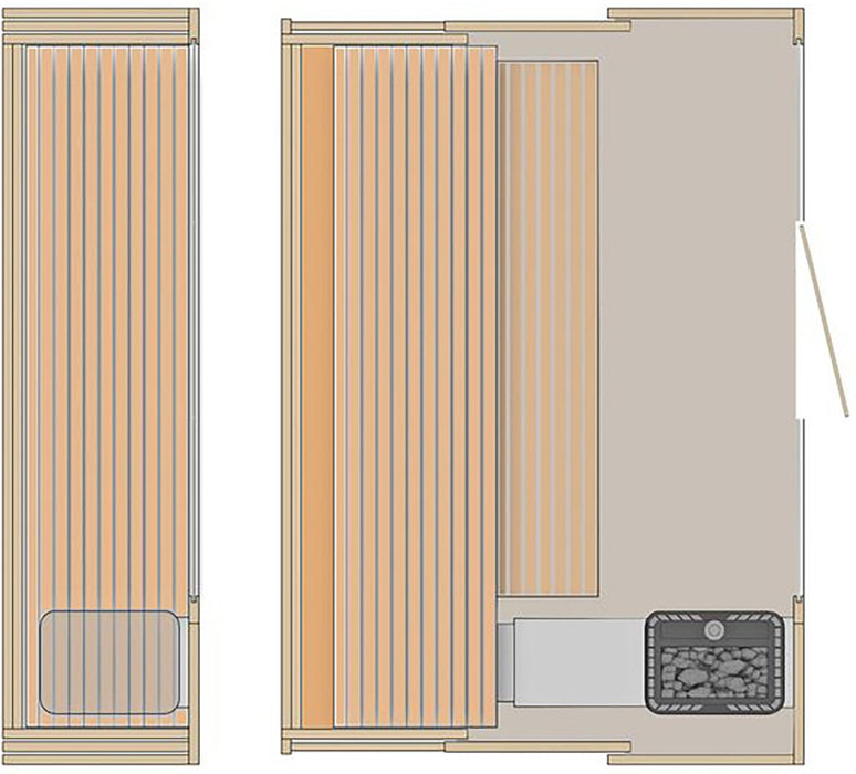 Large KLAFS S1 Sauna Cabin
