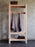 Coat Rack S 800x400x1750mm – Sauna & Home Wooden Hanger Shelf