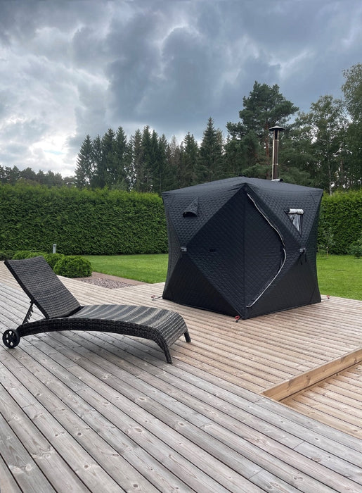 SAUFLEX Travel Set – Mobile Sauna Tent with Stove (2000x2000x2100mm)