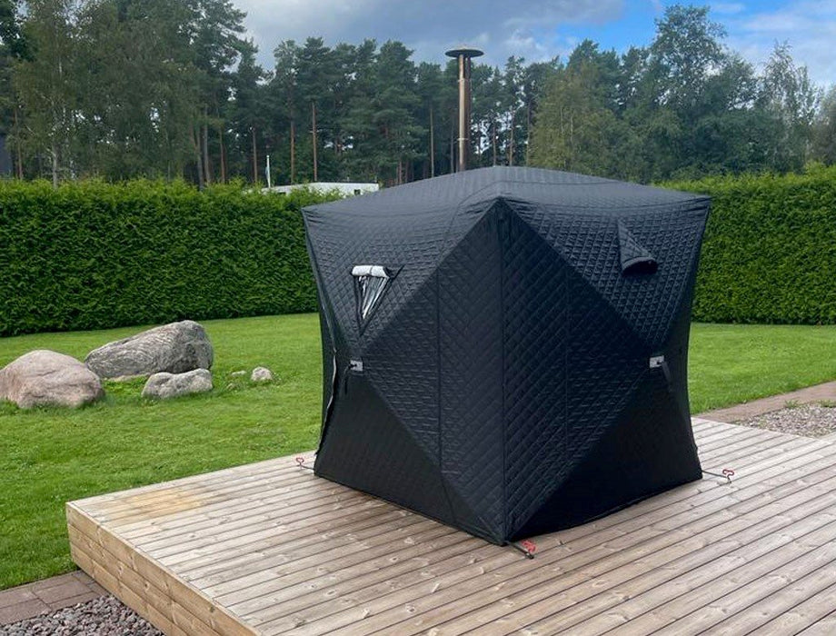 SAUFLEX Travel Set – Mobile Sauna Tent with Stove (2000x2000x2100mm)