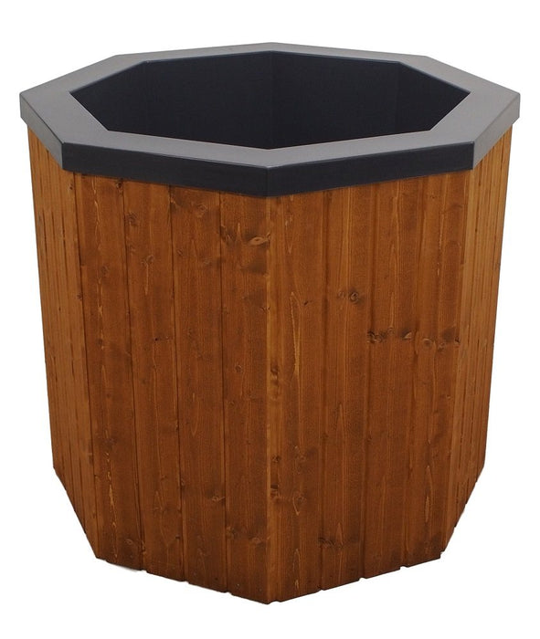 Cold Water Barrel Grey, Wooden Casing, 200L