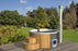 Hot Tub With Integrated Stove 1150 L