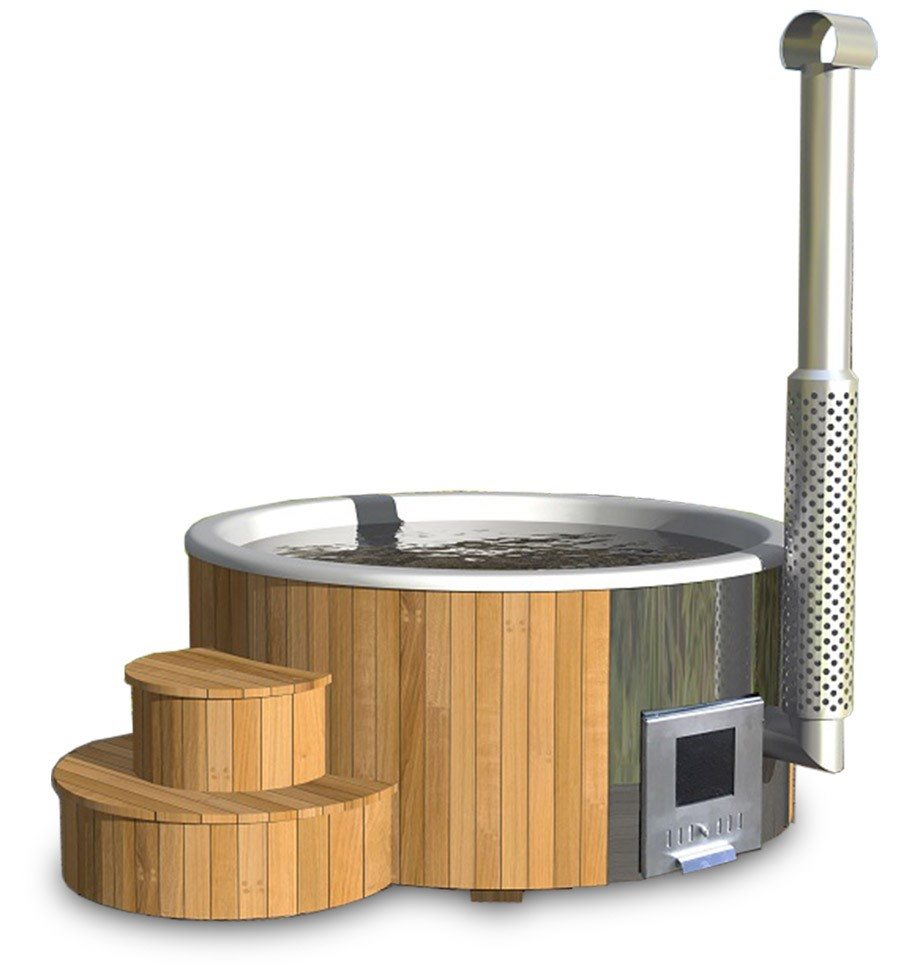 Hot Tub With Integrated Stove 1150 L
