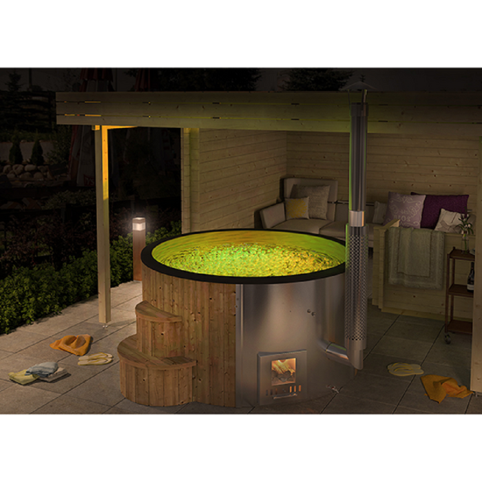Hot Tub With Integrated Stove 1150 L