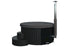 Hot Tub With Integrated Stove Black Edition 1150 L