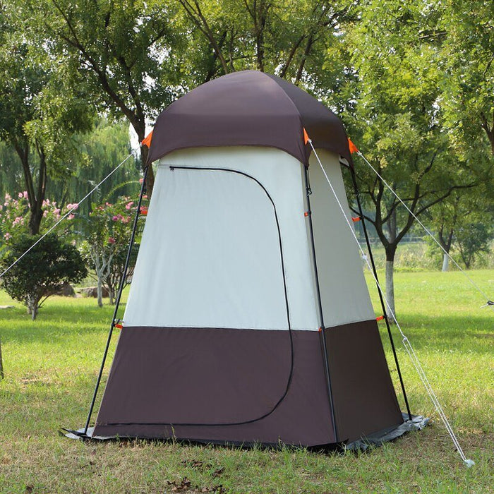 SAUFLEX Outdoor Shower Tent – 160x160x240 cm – Brown