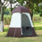 SAUFLEX Outdoor Shower Tent – 160x160x240 cm – Brown