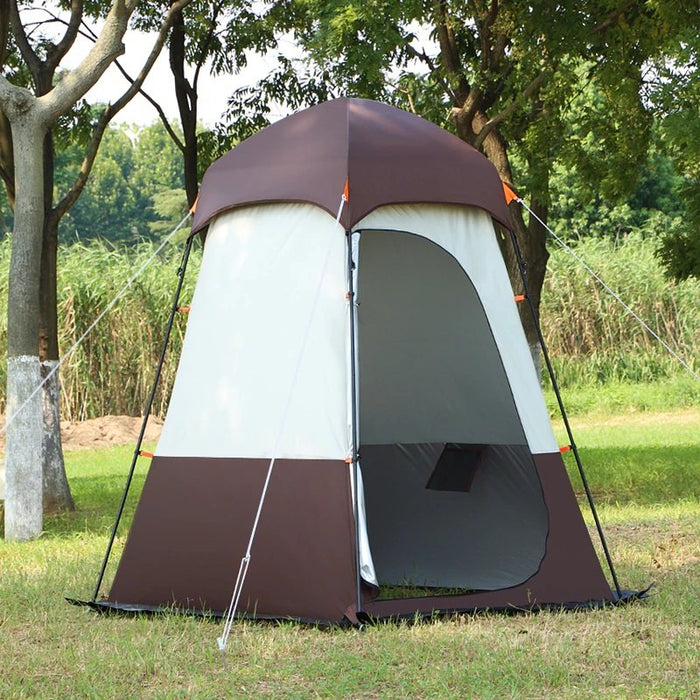 SAUFLEX Outdoor Shower Tent – 160x160x240 cm – Brown
