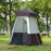 SAUFLEX Outdoor Shower Tent – 160x160x240 cm – Brown