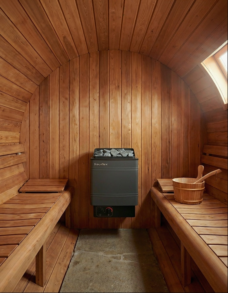 ELECTRIC SAUNA HEATER SAUFLEX CRX-60 6,0kW, WITH BUILT-IN CONTROL
