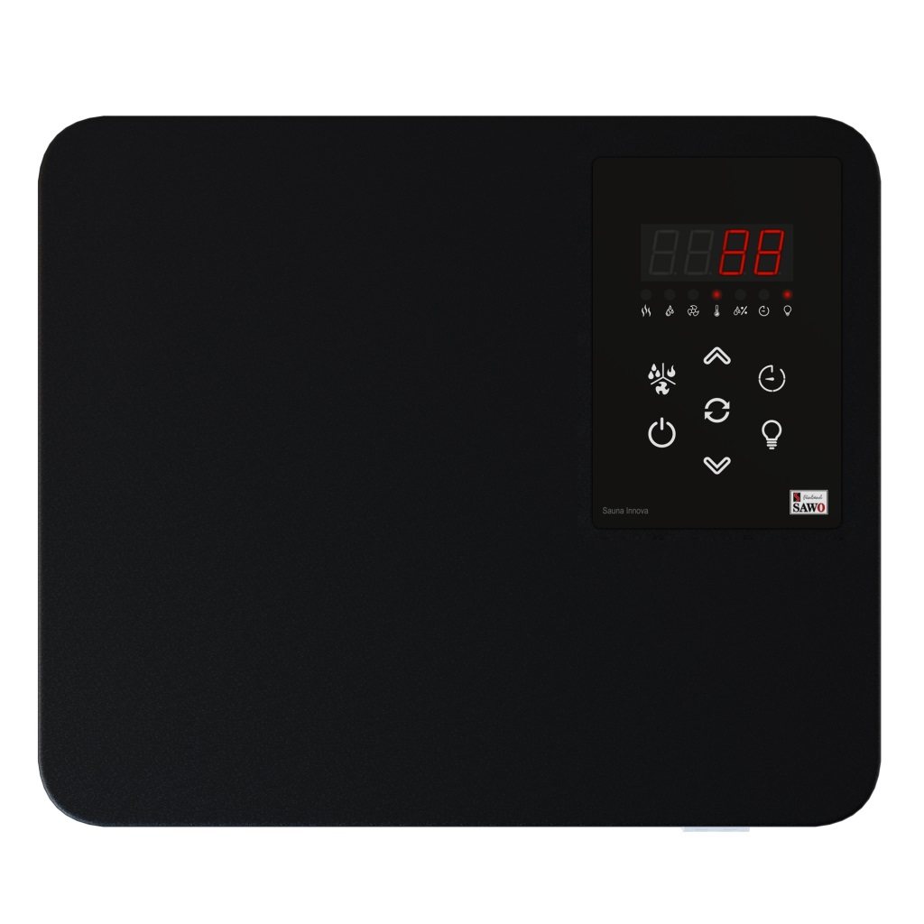 ELECTRIC SAUNA HEATER SAUFLEX KERO SET 9,0kW, BLACK