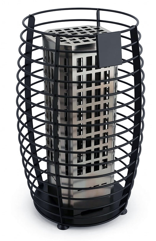 ELECTRIC SAUNA HEATER SAUFLEX KERO 9,0kW, BLACK, WITHOUT CONTROL UNIT