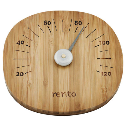 RENTO HEAT-TREATED BAMBOO BUCKET, LADLE AND THERMOMETER SET