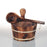 SAUFLEX 4,0 l wooden bucket and 36cm ladle, burned aspen