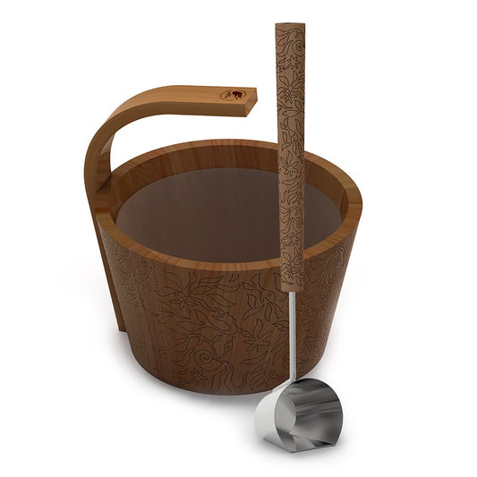 Sauna set «More Steam» coloured, premium, SAWO 4.0 L by SAWO - The Warm Living UK