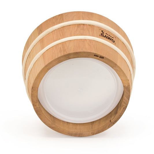 SAWO WOODEN PAIL WITH PLASTIC INSERT 340-D, CEDAR, 4L