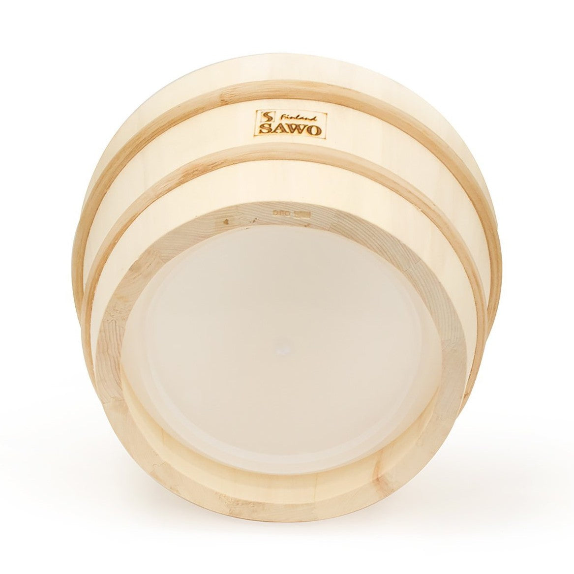 SAWO Wooden Sauna Pail with Plastic Insert 340-A, 4L