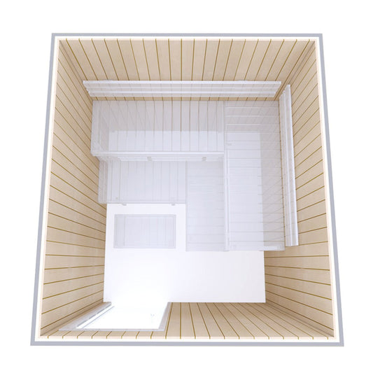 Building Kit 2 — Sauna Optimal Aspen | 2-4 Person Home Sauna Kit