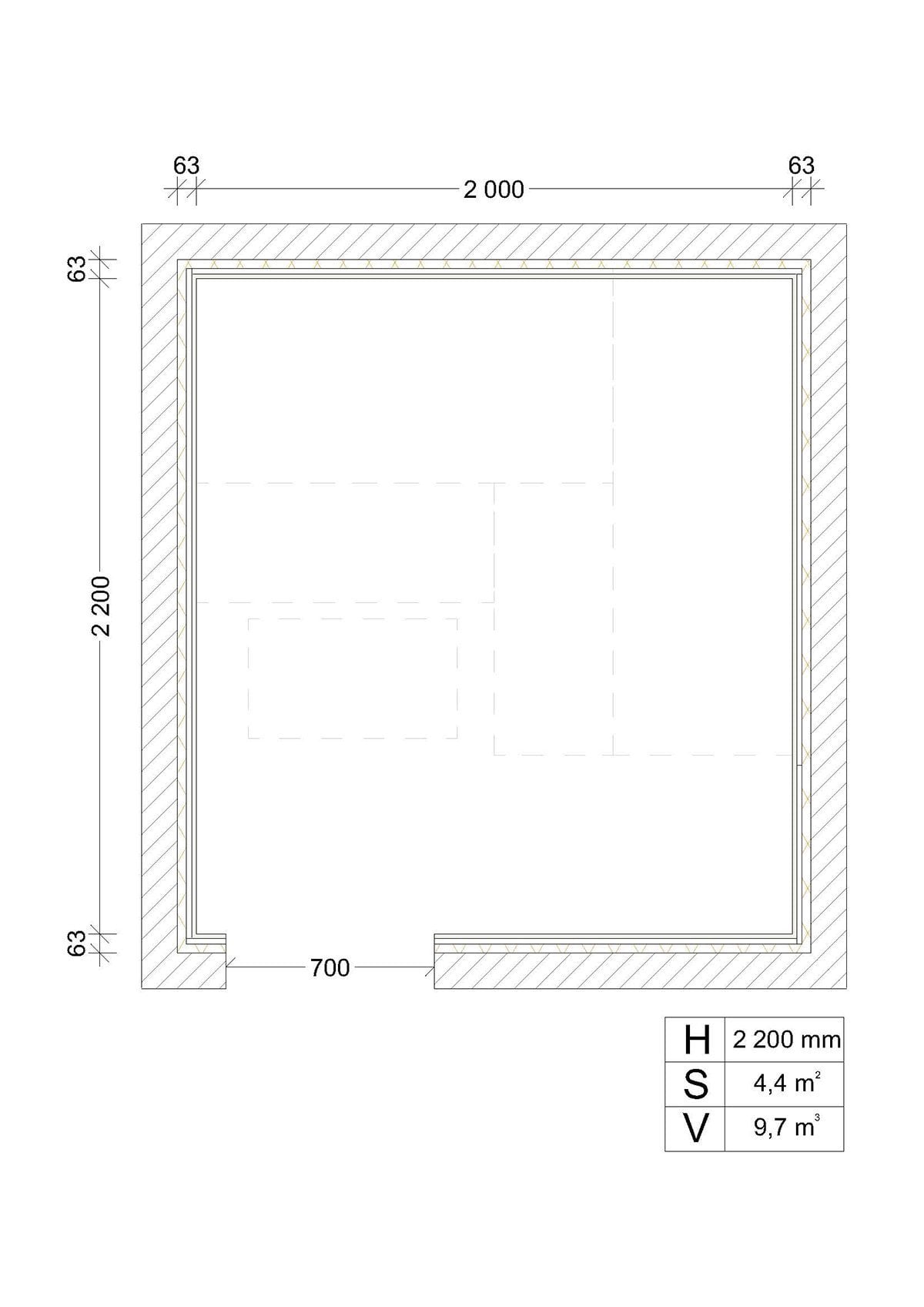 Building Kit 2 - Sauna Optimal, Aspen