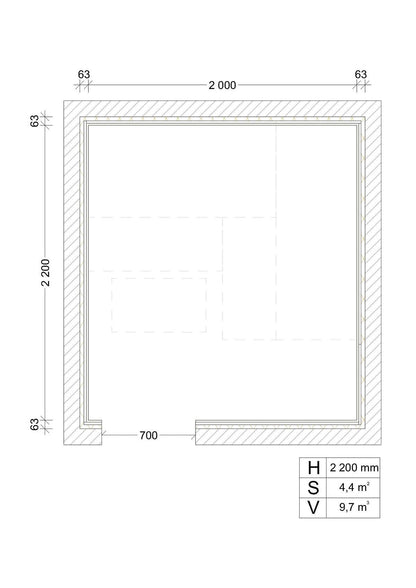 BUILDING KIT 2 - SAUNA OPTIMAL, ASPEN